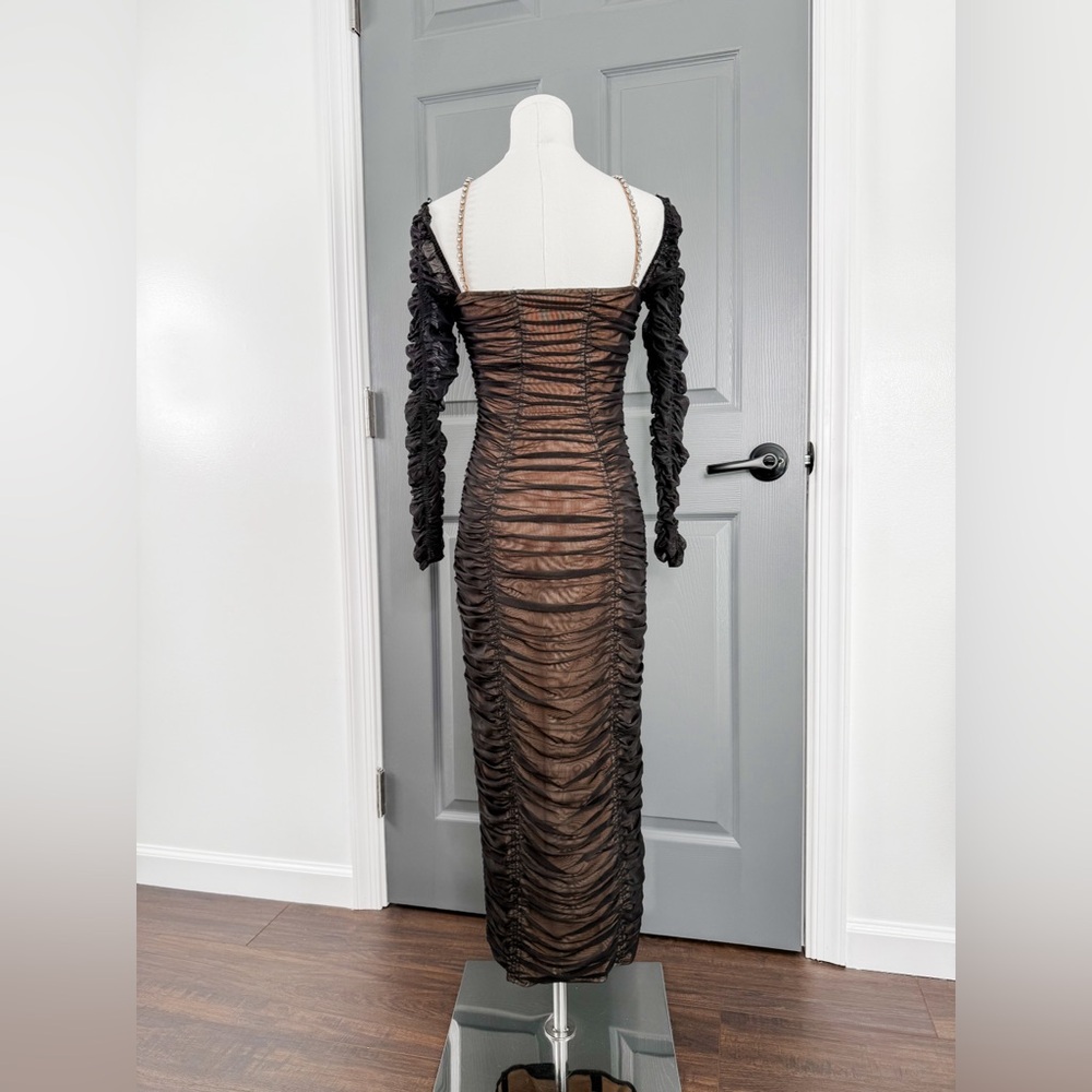 Self-Portrait Ruched Mini Dress - Picture 5 of 8